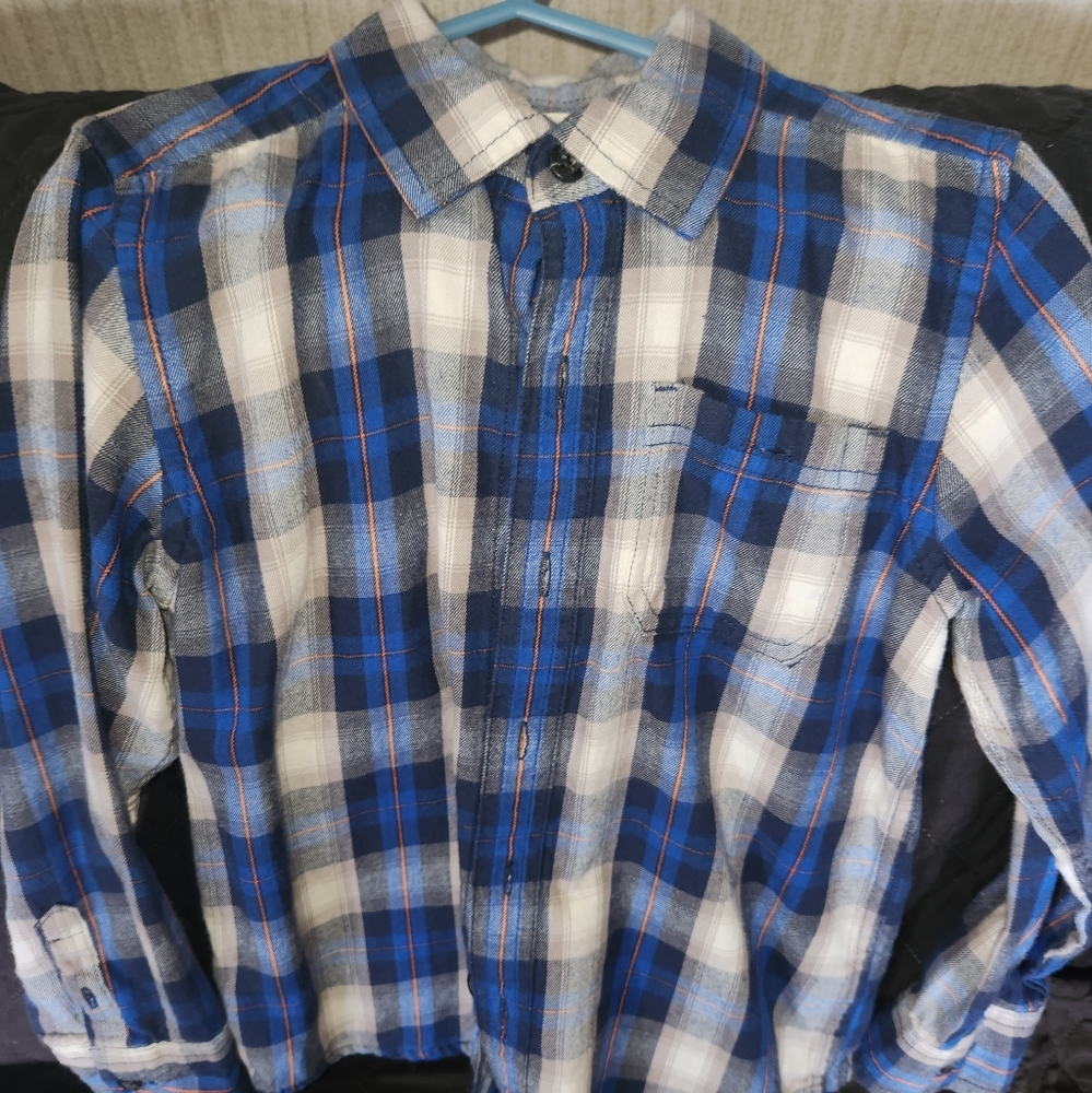 Sonoma boys long sleeve button down shirt size 5/6
